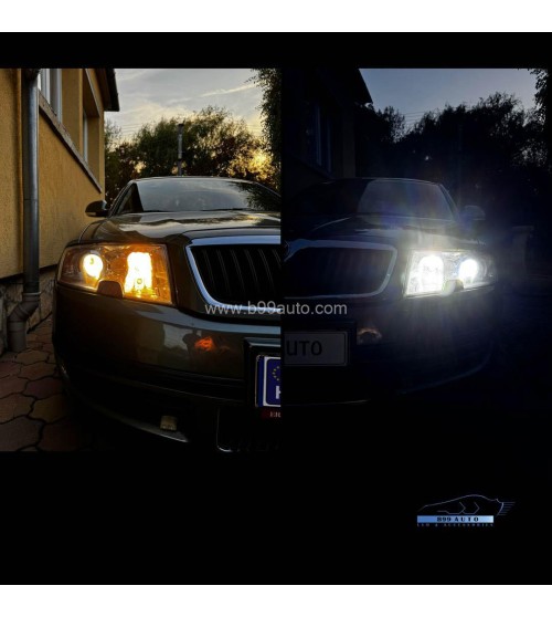 Skoda Superb 1 (2002-2008) első lámpa szett HALOGÉN lámpához